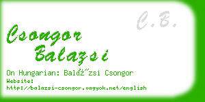 csongor balazsi business card